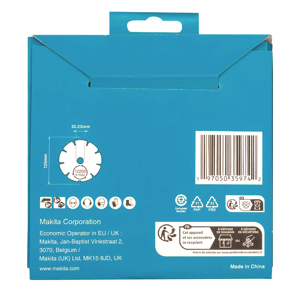 D-80086 Diamak 125mm Diamanttrennscheibe