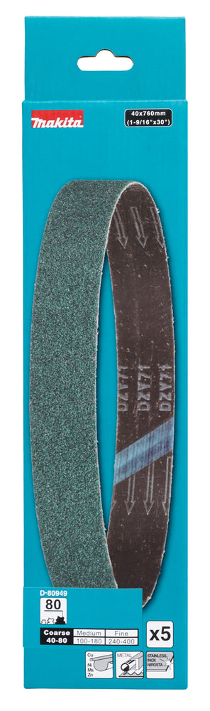 Schleifband 40x760mm Z80 5Stk.