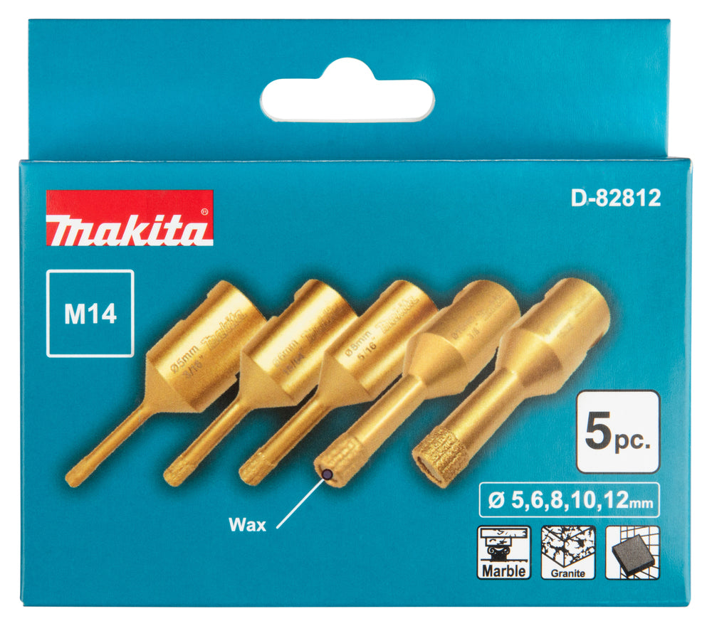 Diamant-Hohlbohrkornen-Set M14 5-tlg.