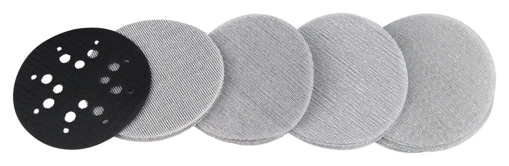 Netzschleifmittel-Set 125mm 21-tlg.