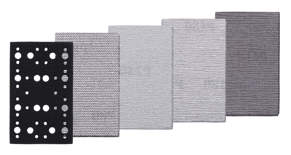 Netzschleifmittel-Set 80x130mm 21-tlg.