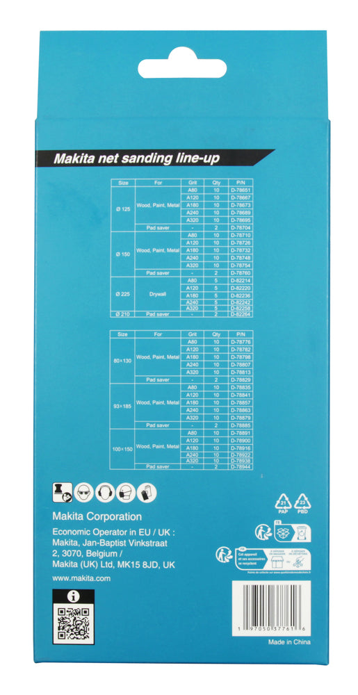 Netzschleifmittel-Set 93x185mm 21-tlg.