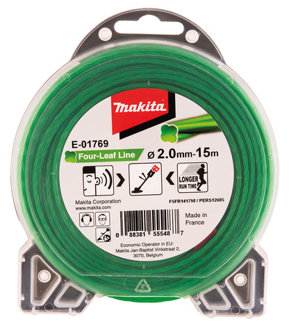 E-01769 Mähfaden Four-Leaf 2,0mm x 15m