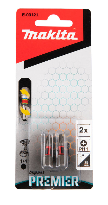 E-03121 Torsion Bit PH1 Impact Premier