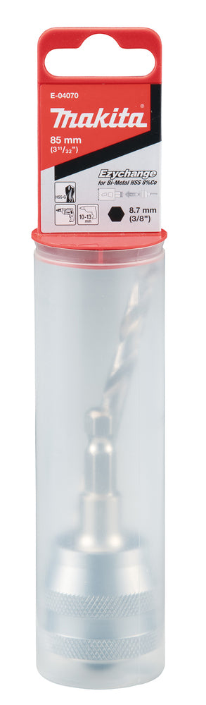 E-04070 EZYCHANGE Lochsägen Adapter + HSS-G Zentrierbohrer