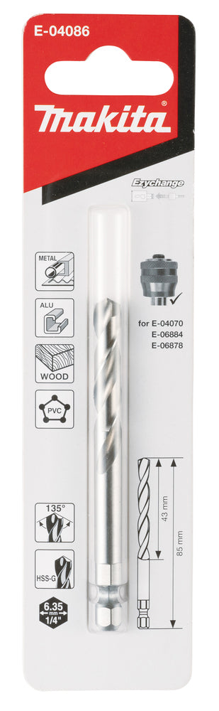 E-04086 EZYCHANGE HSS-G Zentrierbohrer für Adapter