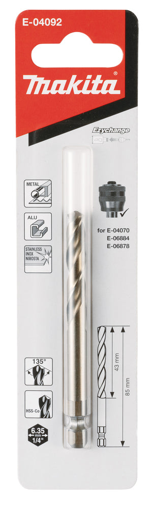 E-04092 EZYCHANGE HSS-Co Zentrierbohrer für Adapter