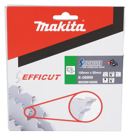 E-06909 Sägeblatt 150x1,4x20, 25Z EFFICUT