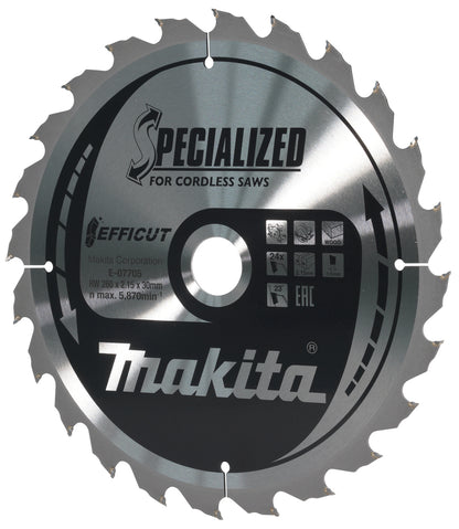 E-07705 Sägeblatt 260x2,15x30, 24Z EFFICUT