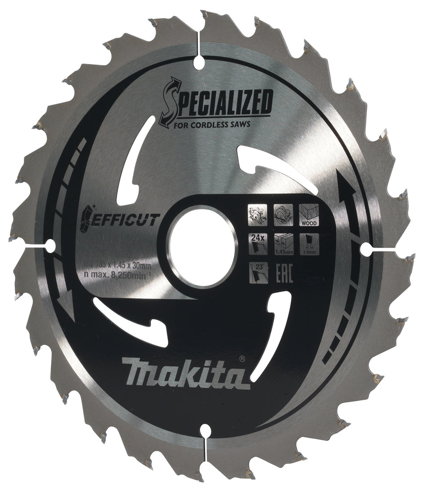 E-08682 Sägeblatt 185x1,45x30, 24Z EFFICUT