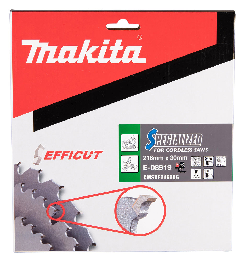 E-08919 Sägeblatt 216x2,0x30, 80Z EFFICUT