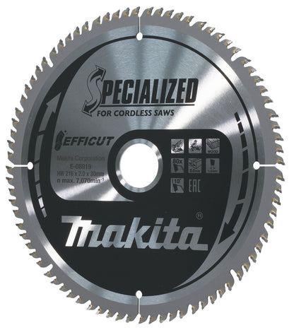 E-08919 Sägeblatt 216x2,0x30, 80Z EFFICUT