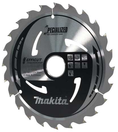 E-12239 Sägeblatt 185x1,5x30, 24Z EFFICUT