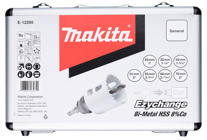 E-12295 EZYCHANGE Lochsägen-Set universal 9-teilig HSS-BiM