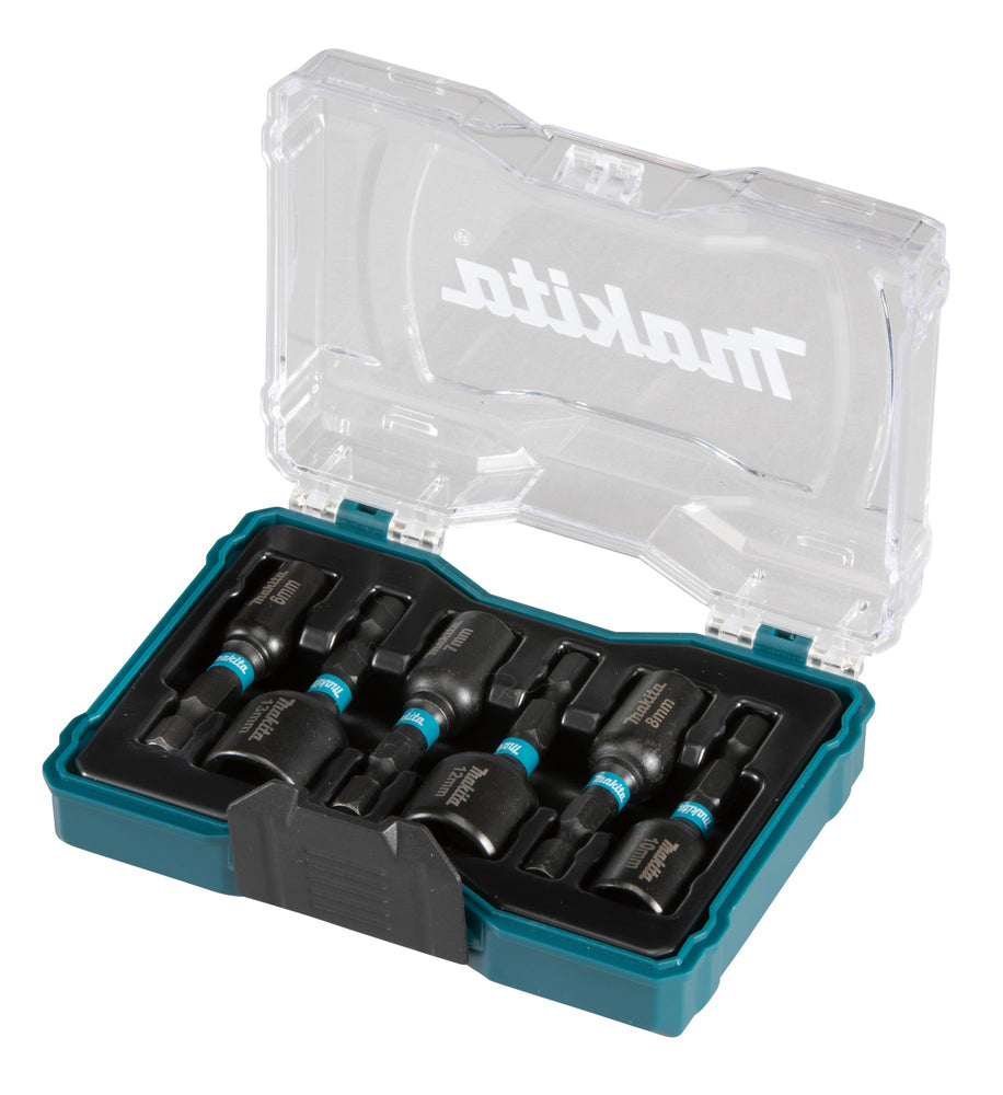 Steckschlüssel-Set 6-tlg. 1/4“ Sechskant IMPACT BLACK   E-15768