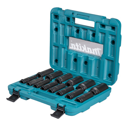 E-16586 Schlagnuss-Set 14-tlg. 1/2" Impact Black