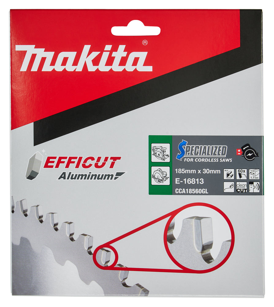 E-16813 Kreissägeblatt 185x30x60Z EFFICUT Aluminium