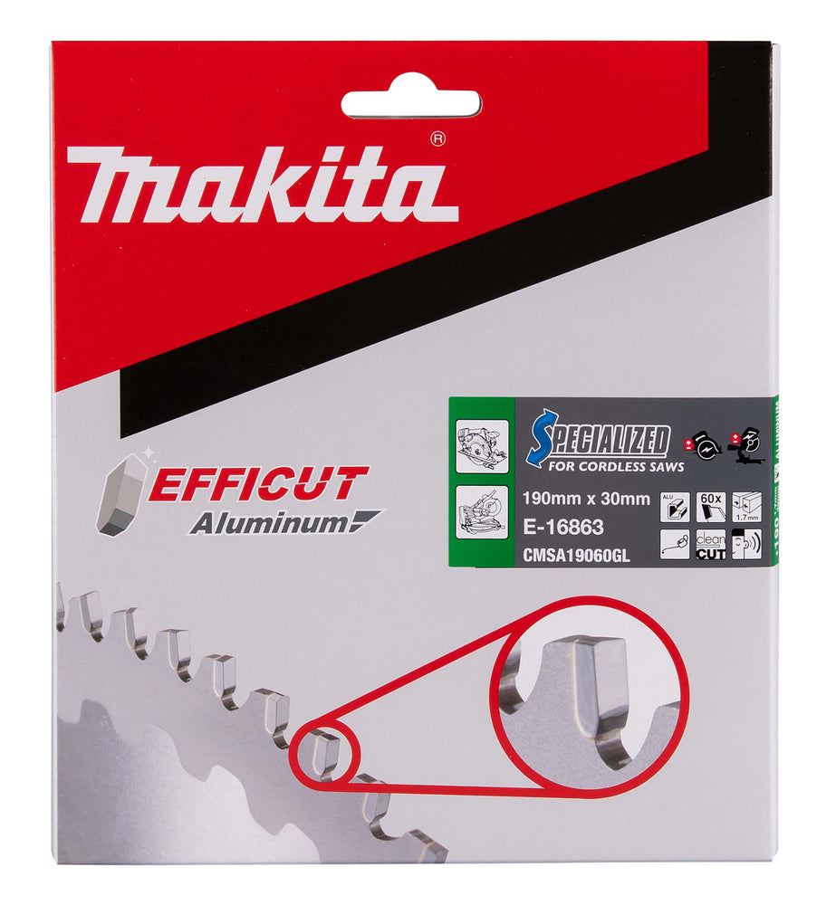 E-16863 Kreissägeblatt 190x30x60Z EFFICUT Aluminium