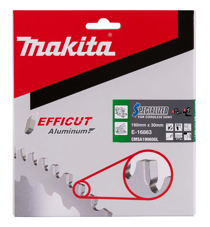 E-16863 Kreissägeblatt 190x30x60Z EFFICUT Aluminium