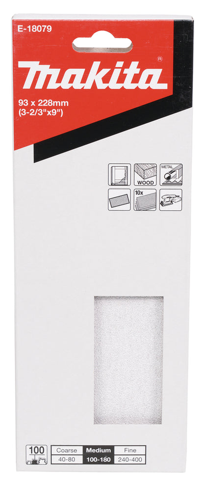 E-18079 Schleifpapier P100 93x228mm