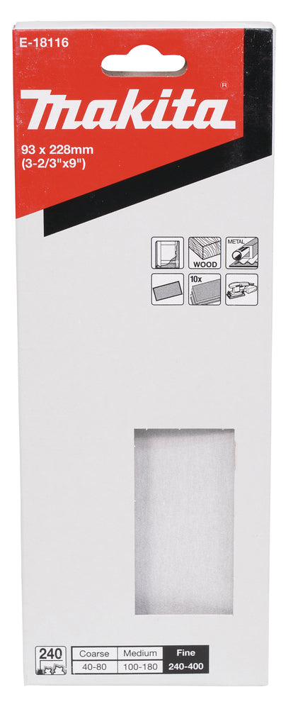 E-18116 Schleifpapier P240 93x228mm