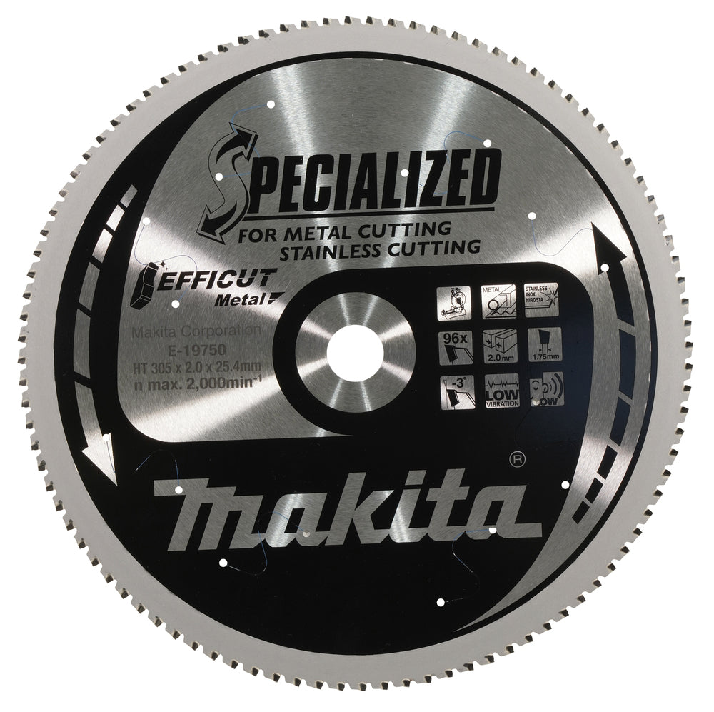 E-19750 Kreissägeblatt 305x25,4x96Z Efficut Metal