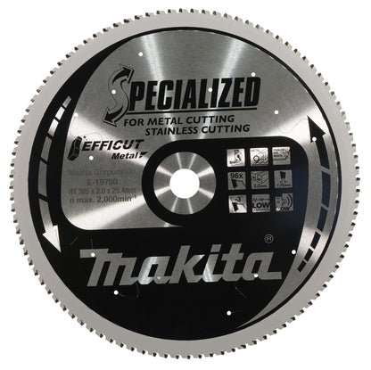 E-19750 Kreissägeblatt 305x25,4x96Z Efficut Metal