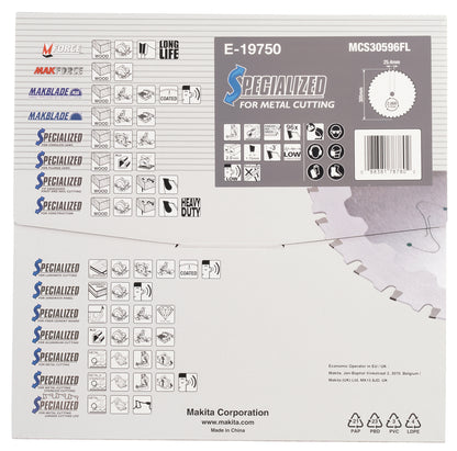 E-19750 Kreissägeblatt 305x25,4x96Z Efficut Metal