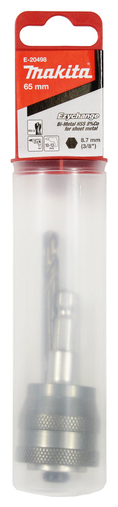 E-20498 Lochsägen Adapter EZYCHANGE + HSS-Co Zentrierbohrer für dünne Bleche