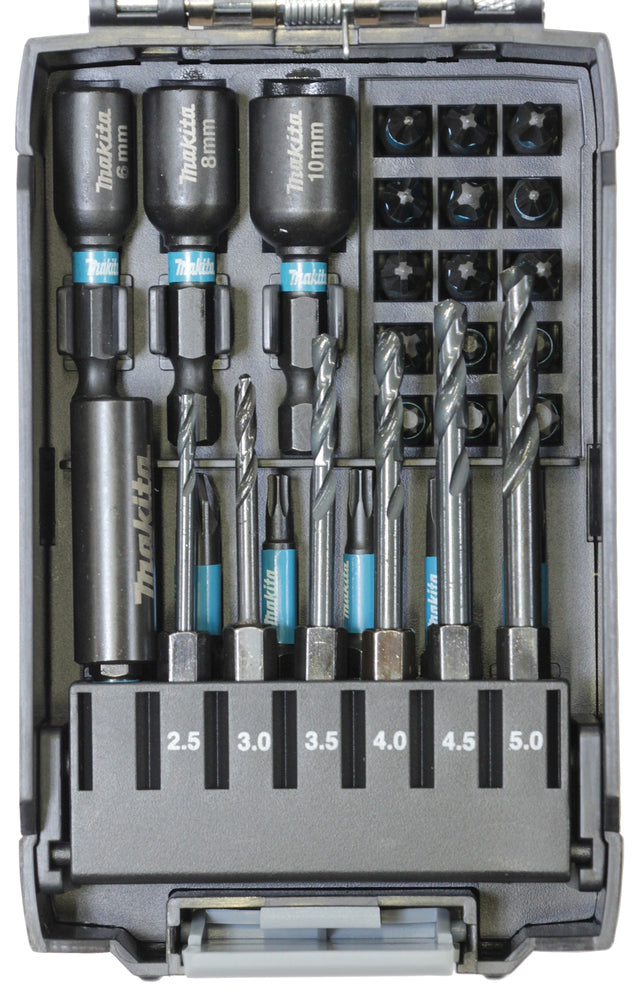 Bohrer-Bit-Set 31-tlg. Impact Black