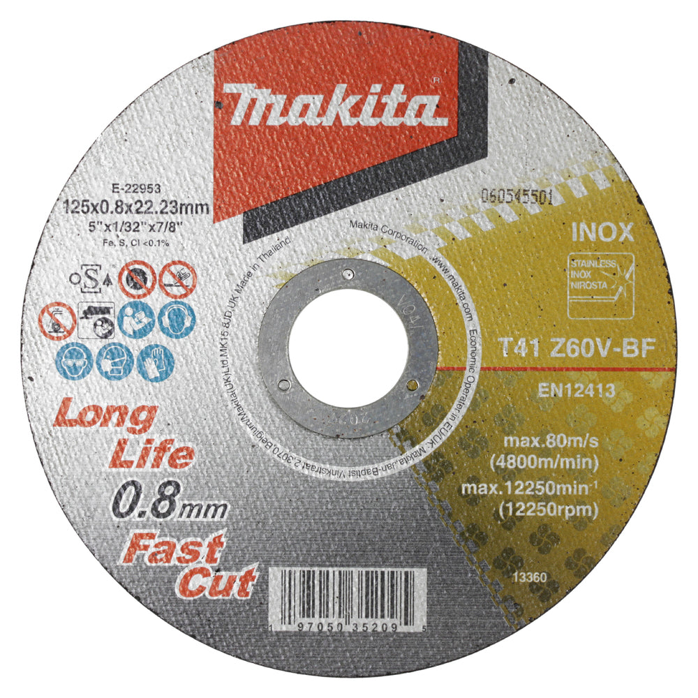 Trennscheibe INOX 125x0,8 mm Long Life Fast Cut