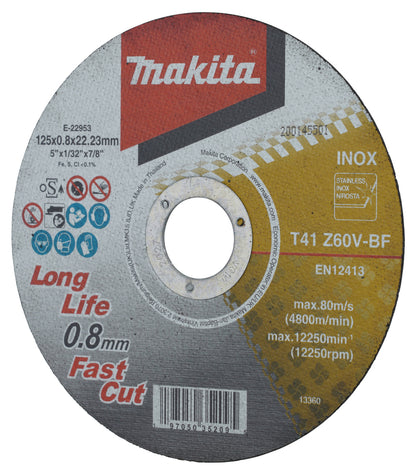 Trennscheibe INOX 125x0,8 mm Long Life Fast Cut