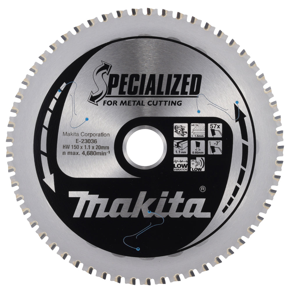 Kreissägeblatt 150x20/15,88x57Z EFFICUT Metal