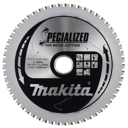 Kreissägeblatt 150x20/15,88x57Z EFFICUT Metal