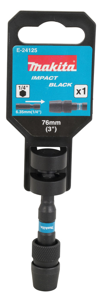Bithalter 1/4" 76mm Impact Black
