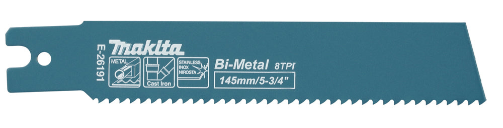 Reciprosägeblatt 145/8Z BiM Stahl/Gusseisen/Edelstahl 5Stk.