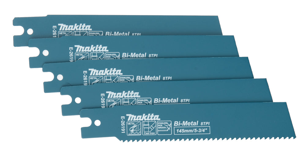 Reciprosägeblatt 145/8Z BiM Stahl/Gusseisen/Edelstahl 5Stk.