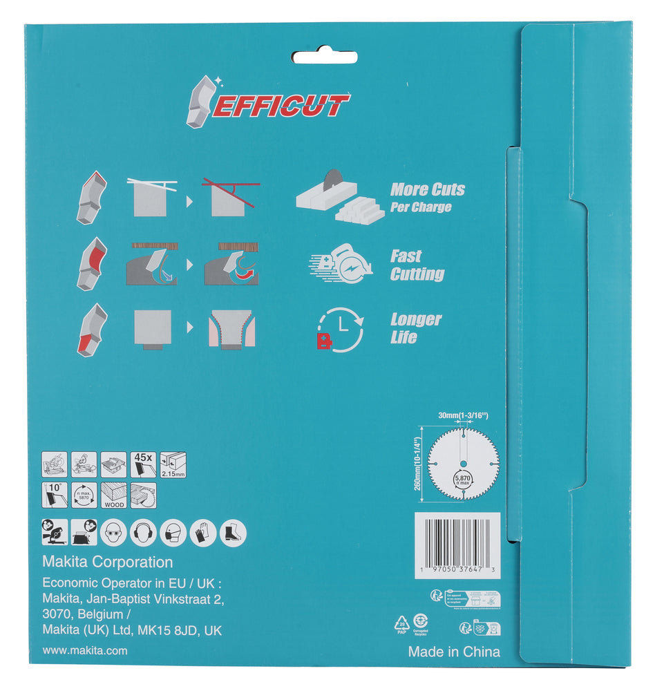 Kreissägeblatt 260x30x45Z Efficut