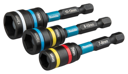 Steckschlüssel-Set 2-in-1 3-tlg. Impact Black