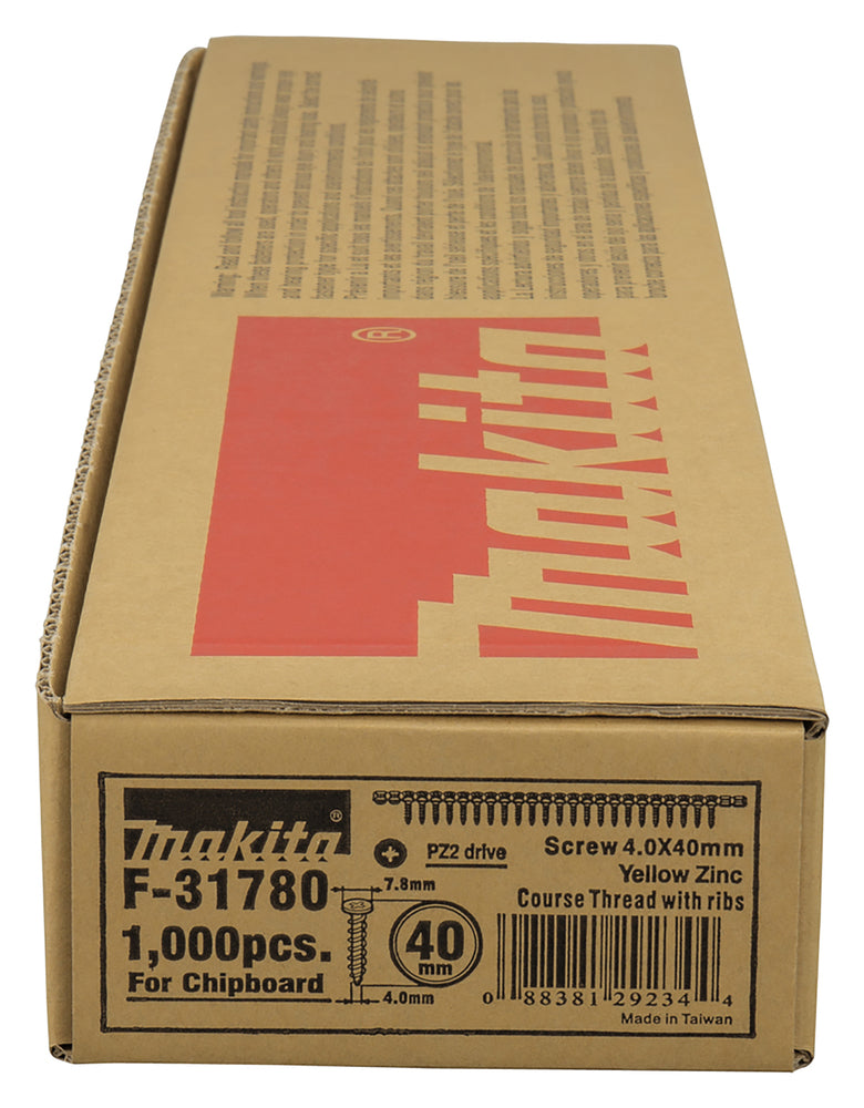 Schnellbauschrauben Spanplatten 4,0x40mm   F-31780