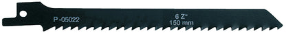 P-05022 Reciprosägeblatt 150/6Z Kurvenschnitt Holz/Kunststoff