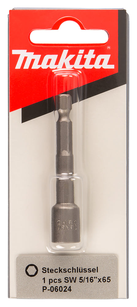 P-06024 Steckschlüssel 1/4" SW5/16"