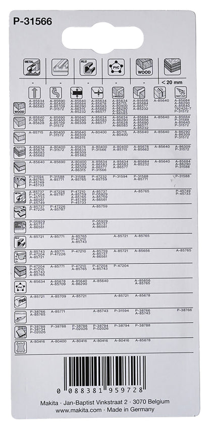 Stichsägeblatt HC19R bi Laminat   P-31566