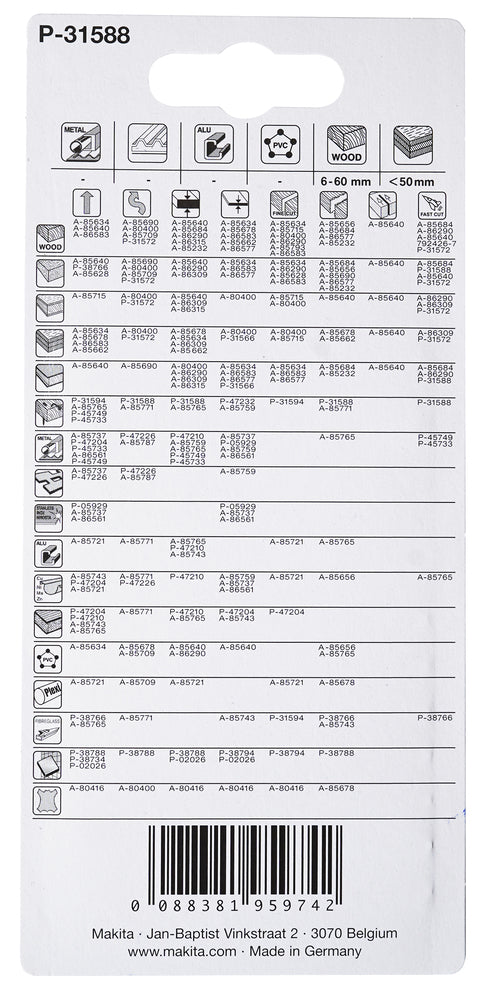 P-31588 Stichsägeblatt HGS14 bi Holz
