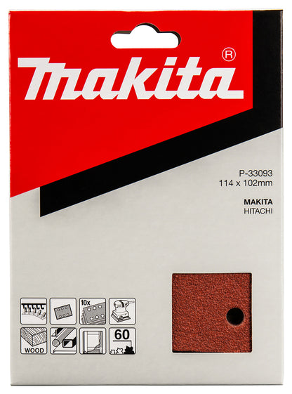 Schleifpapier P60 102x114mm Klett   P-33093