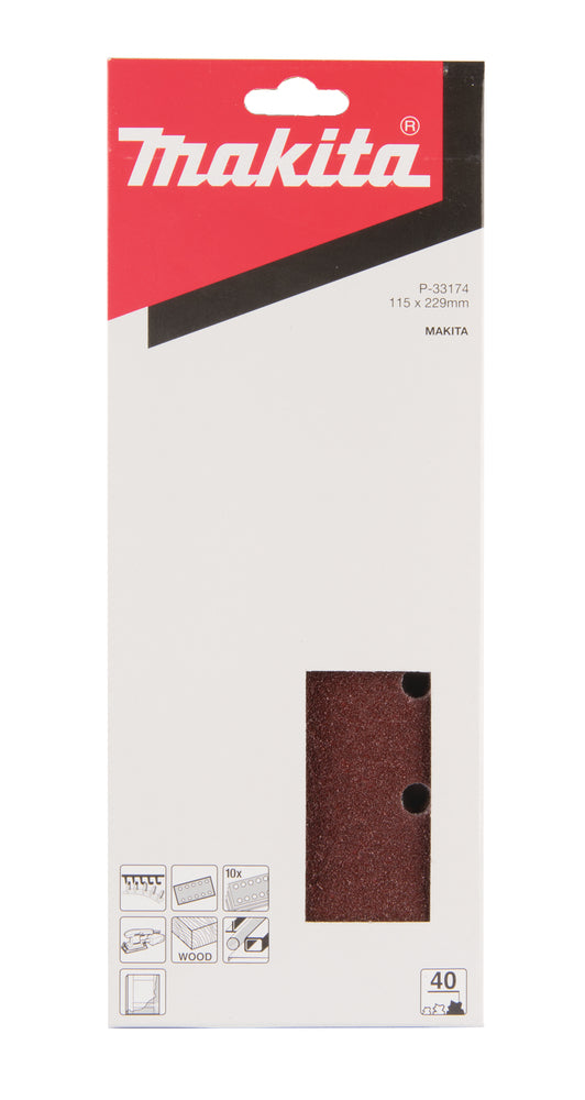 P-33174 Schleifpapier P40 115x229mm Klett