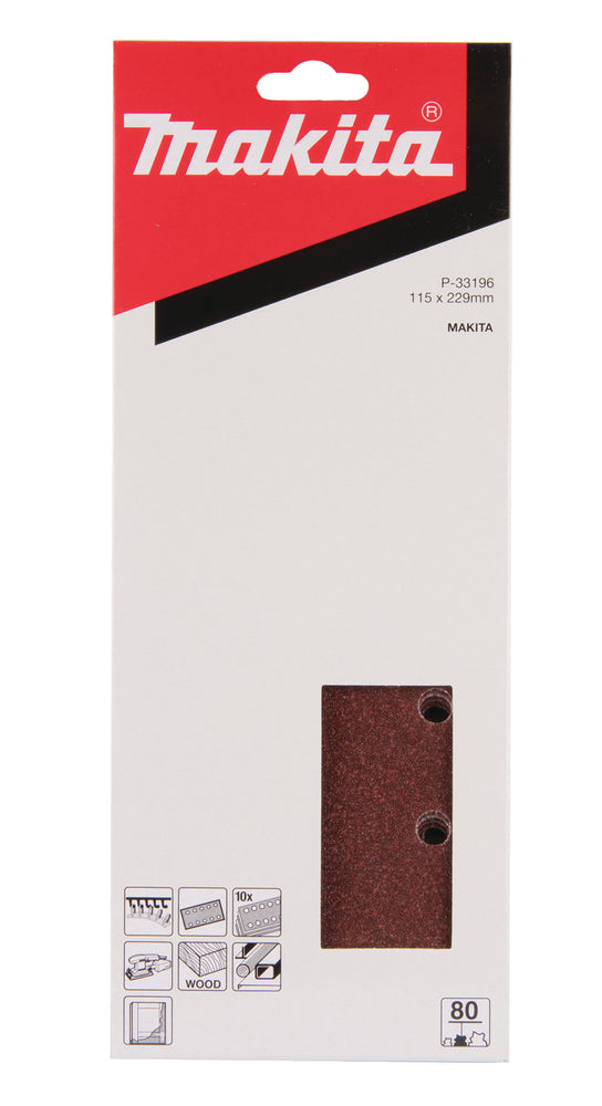 P-33196 Schleifpapier P80 115x229mm Klett