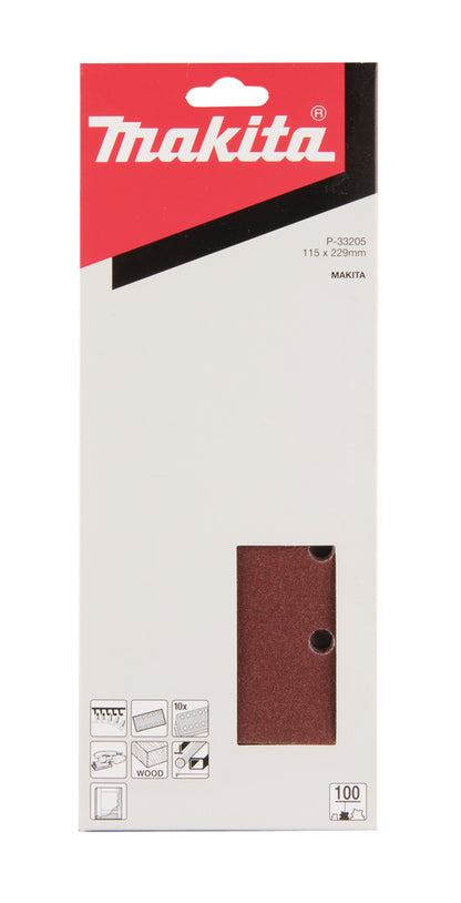 P-33205 Schleifpapier P100 115x229mm Klett