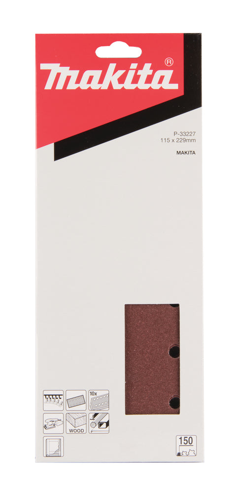 P-33227 Schleifpapier P150 115x229mm Klett