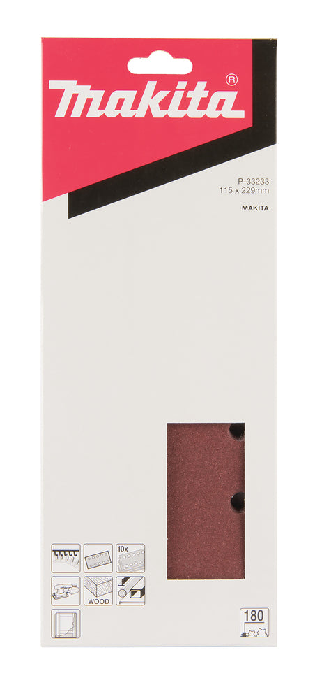 P-33233 Schleifpapier P180 115x229mm Klett